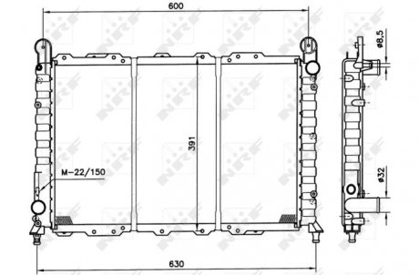 Радіатор NRF 58996