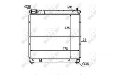 Радиатор NRF 59106