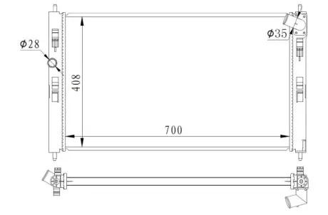Радіатор охолодження Citroen С4/Peugeot 4008 1.8 HDi 12- NRF 59260