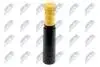 ПИЛЬНИК АМОРТИЗАТОРА | MAZDA 3 BK 03-08, 5 05-10, VW GOLF IV/V/VI, POLO 02-09, JETTA 11-, SKODA OCTAVIA 96-10, FORD FIESTA 01-08, AUDI A2 02-05, A3 96-03, SEAT LEON 99-05, TOLEDO 99-06 /ЗАД/ NTY ABMZ034 (фото 1)