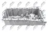 МАСЛЯНИЙ ПІДДОН | VW GOLF IV 1.8T 97-05, AUDI A3 1.8T -03, TT 1.8T -06, SKODA OCTAVIA 1.8T -10, SEAT LEON 1.8T -06 /BEZ OTWORU NA CZUJNIK POZIOMU OLEJU/ NTY BMOVW000 (фото 2)