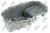 МАСЛЯНИЙ ПІДДОН | VW GOLF IV/V 1.4 16V, 1.6 16V 97-06, POLO 1.4 16V 02-09, SKODA FABIA 1.4 16V 99-08, OCTAVIA 1.4 16V 00-10, SEAT CORDOBA/IBIZA 1.4 16V 02-09 /Z OTWOREM NA CZUJNIK OLEJU/ NTY BMOVW012 (фото 1)