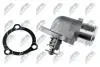 ТЕРМОСТАТ | ALFA ROMEO 156 2.5, 3.2 GTA 00-05 166 2.0, 2.5, 3.0 98-07, SPIDER 3.0, LANCIA THESIS 3.0, 3.2 V6 02-09 NTY CTMAR000 (фото 1)
