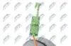 Шлейф руля opel corsa c 2000 combo c 2001,24459849 NTY EASPL006 (фото 8)