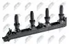 КОТУШКА ЗАПАЛЮВАННЯ | CITROEN C5 04- 2.0 16V, C4 PICASSO 07- 1.8, 2.0, C4 04- 2.0 16V, PEUGEOT 307 2.0 16V 05-, 407 1.8, 2.0 05- NTY ECZCT002 (фото 1)