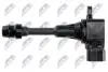 КОТУШКА ЗАПАЛЮВАННЯ | NISSAN PATHFINDER (R50) 3.5 V6 4WD, MURANO (Z50) 3.5 4WD 03-, MAXIMA QX (A33) 3.5 01-, RENAULT VEL SATIS 3.5, 3.5 V16 02- NTY ECZNS003 (фото 3)
