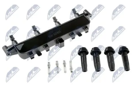 КОТУШКА ЗАПАЛЮВАННЯ | PEUGEOT 206 98- 1.1, 1.4, 1.6, 206 SW 1.1, 1.4, 306 1.4 SL, 1.6, 1.6 SR 94-00, CITROEN BERLINGO 1.4 I BIVALENT 03-/CZARNA WTYCZKA/ NTY ECZPE000