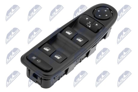 ПЕРЕМИКАЧ СКЛОПІДІЙМАЧА | CITROEN C4 PICASSO 2006-,C4 GRAND PICASSO 2006-/UWAGA:ILOЊЖ PINУW 6+3/ NTY EWSCT015