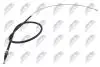 Трос ручного тормоза | SKODA FABIA I,II 99-14, SEAT IBIZA III 02-09, CORDOBA 02-09, VW POLO 95-09 /L,P, TARCZE/ NTY HLRSK002 (фото 1)
