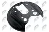ЗАХИСТ ДИСКУ | PEUGEOT 307 07-, 308 07-, 3008 08-, CITROEN C4 04- /ЗАД, Л/П/ NTY HTOPE004 (фото 1)