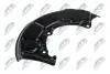 Защита диска передняя левая vw golf iv 97-03, audi a3 -03, skoda octavia, 1J0615311A NTY HTOVW010 (фото 1)
