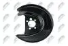 ЗАХИСТ ДИСКУ | VW POLO 02-, UP 11-, SKODA FABIA 99-, ROOMSTER 06-, CITIGO 11-, RAPID 12-, AUDI A1 11-, SEAT IBIZA 08-, MII 11- /ЗАД, ПРАВ/ NTY HTOVW028 (фото 2)