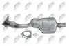 КАТАЛІЗАТОР | RENAULT CLIO II 1.4 16V,1.6 16V 1999-,KANGOO 1.6 16V 2001- NTY KATRE000 (фото 4)