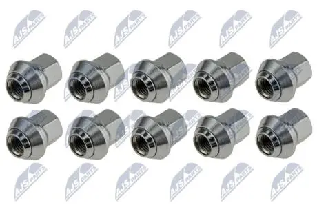 КОМПЛЕКТ ГАЙОК КОЛЕСА | FORD FIESTA IV/V/VI, FUSION, FOCUS II/III, C-MAX I/II, MONDEO I/II/III/IV, VOLVO C30, S40 II, V40, V50 /10 PCS/ NTY KSPFR000