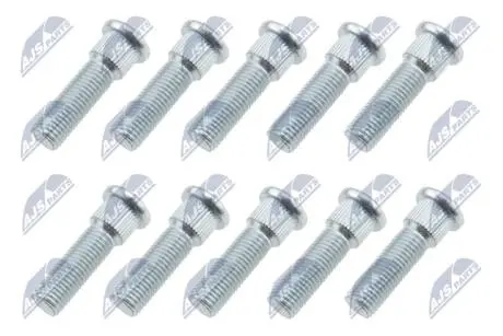 КОМПЛЕКТ ШПИЛЬОК КОЛЕСА | HYUNDAI ATOS 97-, LANTRA/ELANTRA 95-06, GETZ/MATRIX 02-, SONATA 01-, ACCENT 99-, CHRYSLER SEBRING 06-, 200 10-, DODGE CALIBER 06-, AVENGER 07- /10 PCS/ NTY KSPHY000