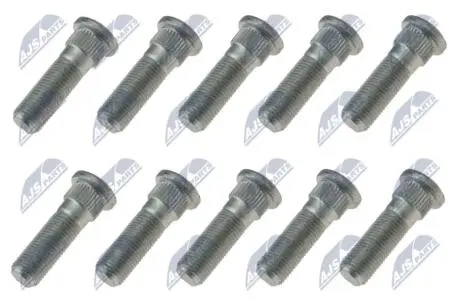 КОМПЛЕКТ ШПИЛЬОК КОЛЕСА | NISSAN PRIMERA P11 96-, ALMERA N16 00-, TINO 98-, MICRA K12 03-, NOTE 05- /10 PCS/ NTY KSPNS001