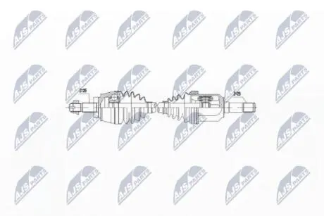 ПІВВІСЬ | ALFA ROMEO 156 1.9JTD 01-, LANCIA LYBRA 1.9JTD 01- /ЛІВ/ NTY NPWAR006