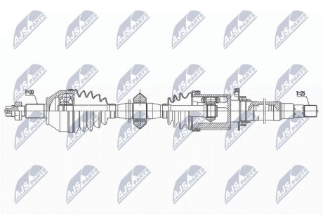 ПІВВІСЬ | ALFA ROMEO 159 1.9JTDM, 2.2JTS 05-11 /ПРАВ,MTM/ NTY NPWAR014