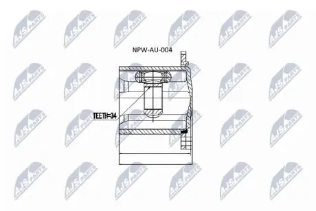 ШРКШ внутр. 34z Audi A4, A5, A6, A7, A8 08- NTY NPWAU004