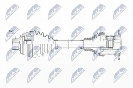ПІВВІСЬ | AUDI Q5 08-, AUDI A6 11-17, A7 10-17, A8 10-17 /Л/П,ПЕРЕД/ NTY NPWAU013