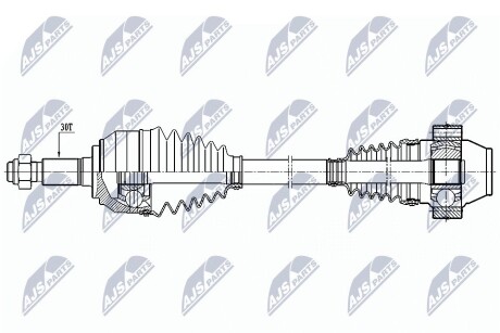 ПІВВІСЬ | AUDI Q7 10-15, VW TOUAREG 02-18, PORSCHE CAYENNE 02-10 /ПЕРЕД Л/П/ NTY NPWAU025