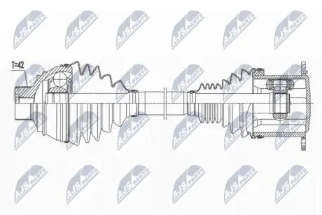 ПІВВІСЬ | AUDI ENG.2.0TDI,2.0TFSI A4 B9 /AVANT/ALLROAD QUATTRO 15-, A5/SPORTBACK 16- /ПЕРЕД,Л/П,ATM/ NTY NPWAU036