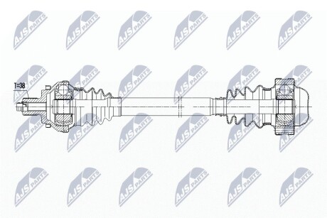 ПІВВІСЬ | AUDI A4 B9/AVANT/ALLROAD 15-, A5/SPORTBACK 16- /ЗАД,L=P,MTM,ATM/ NTY NPWAU044