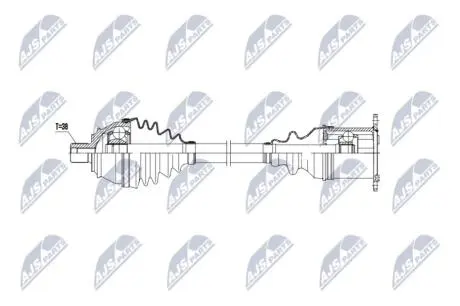ПОЛУОСЬ NTY NPWAU057