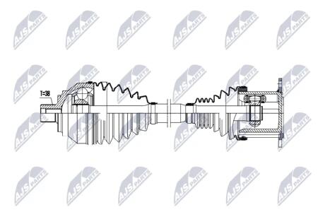 ПОЛУОСЬ NTY NPWAU078