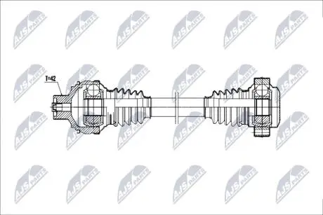 ПОЛУОСЬ NTY NPWAU081
