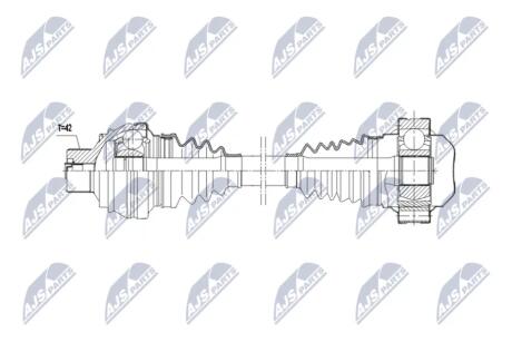 ПОЛУОСЬ NTY NPWAU082