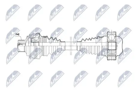 ПОЛУОСЬ NTY NPWAU082
