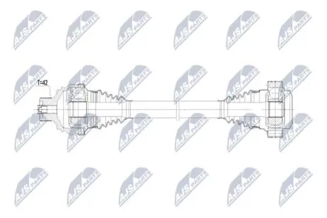 ПОЛУОСЬ NTY NPWAU083