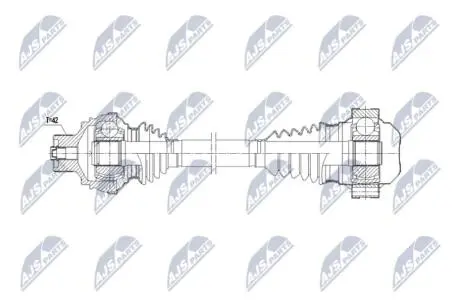 ПОЛУОСЬ NTY NPWAU089
