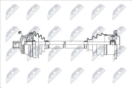 Полуось, AUDI A4, 8D0407272AL NTY NPW-AU-091
