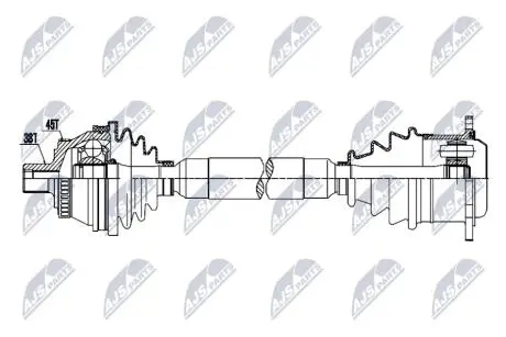 ПОЛУОСЬ NTY NPWAU093