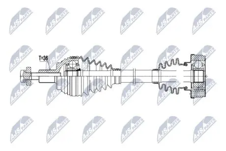 ПОЛУОСЬ NTY NPWAU106