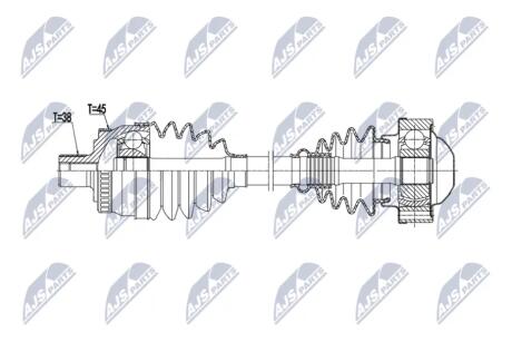 ПОЛУОСЬ NTY NPWAU109