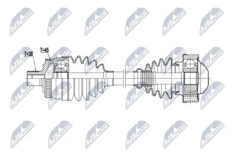 ПОЛУОСЬ NTY NPWAU109