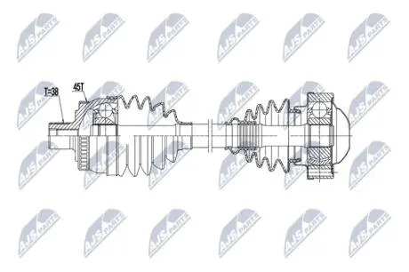 ПОЛУОСЬ NTY NPWAU110