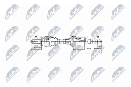 ПІВВІСЬ | BMW X5 E70 06-, X6 E71 08- /ПРАВ/ NTY NPWBM016