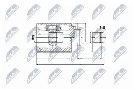 ШРКШ внутр. BMW X5 E70 07-13, X6 E71 08- NTY NPWBM017