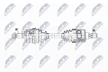ПІВВІСЬ | MINI COOPER S 1.6 00-08 /ЛІВ/ NTY NPWBM020
