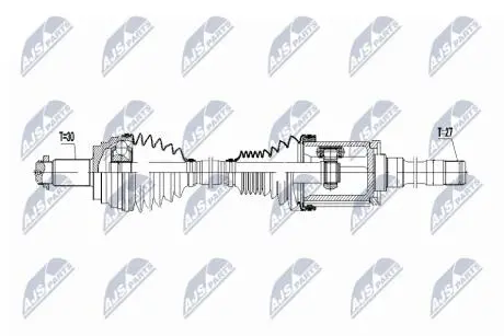 ПІВВІСЬ | BMW X5 06-, X6 06- /ПРАВ, TYP 2/ NTY NPWBM040