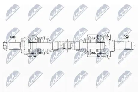 ПІВВІСЬ | BMW 5GT 09-, 6 10-, 7 08- /ЗАД, ЛІВ, ATM/ NTY NPWBM042