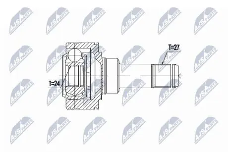 ШАРНІР РІВНИХ КУТОВИХ ШВИДКОСТЕЙ | BMW 3/4 F3/F8 318/320/420 11-, 116D,118D,120D 10- ATM, 318D/XD,320D/XD MTM/ATM 11- /Л/П, ЗАД/ NTY NPWBM057