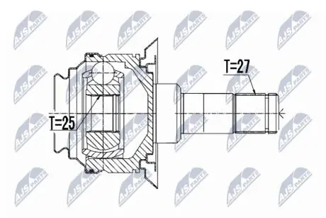 Внутренний шрус bmw x5 задний,33208609838 NTY NPWBM070
