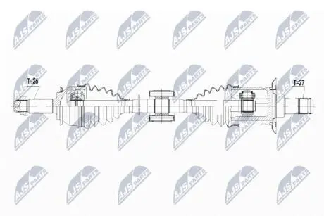 ПІВВІСЬ | MINI COUNTRYMAN 10- / PACEMAN 12- COOPER D/S ALL4 /ЗАД,ПРАВ/ NTY NPWBM105