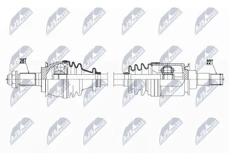 ПІВВІСЬ | MINI COOPER, ONE 2002-07.2004 /ЛІВ/ NTY NPWBM119