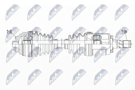 ПІВВІСЬ | MINI F55/F56/F57 COOPER, COOPER D, ONE 13- /ATM,ЛІВ/ NTY NPWBM133
